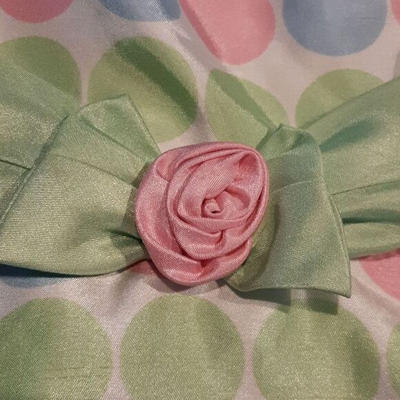 George White with Pastel Polka-dot Dress with Bottoms - Picture 3 of 11